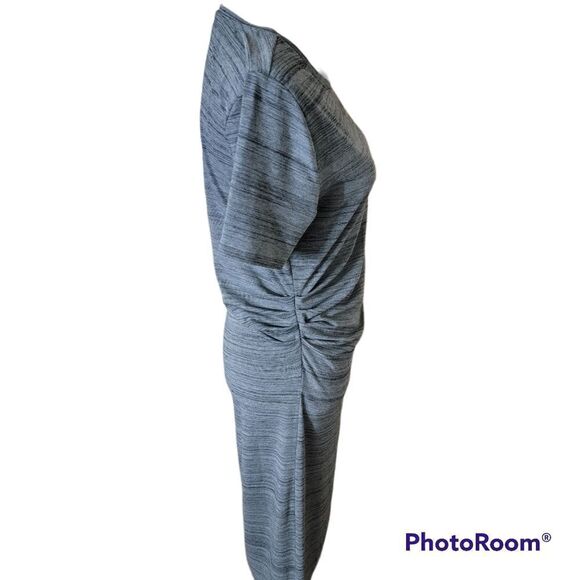 Athleta Downtown Asymmetrical Dress with Ruching. Size M. - Picture 3 of 8